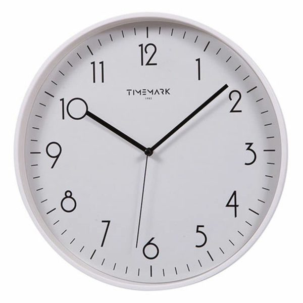 Timemark Wall Clock, White, Estándar
