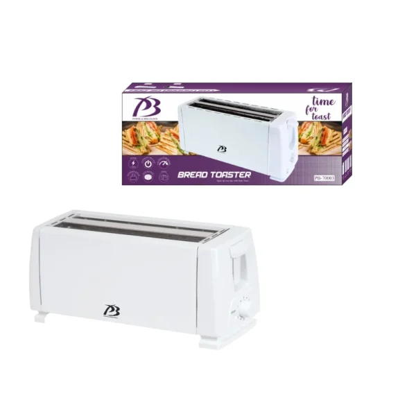 4 SLICE WHITE BREAD TOASTER PB-70003