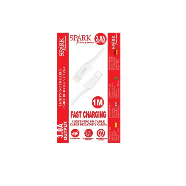 CABLE CARGADOR PD 1M IPHONE S-40PD/IP